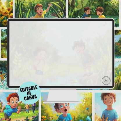 KIDS | "The River Rescue" | Editable Story-book with Audio | Canva Free