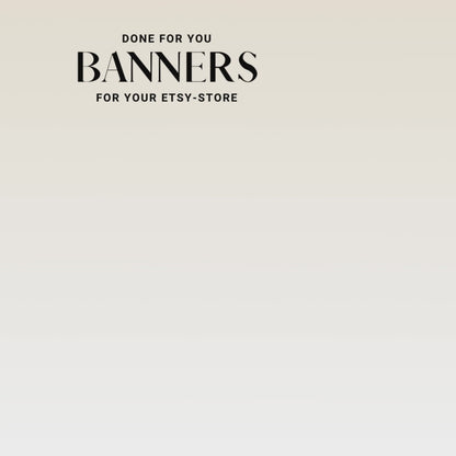 Banners For Your Etsy-Store | DFY | Templates