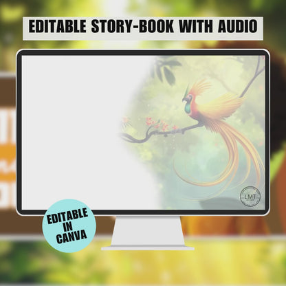 KIDS | "Billy and the Cenderawasih's Journey" | Editable Story-book with Audio | Canva Free